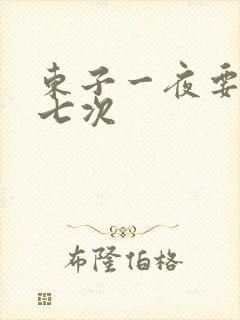 东子一夜要白洁七次封面