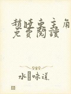 赵晓东主角小说免费阅读