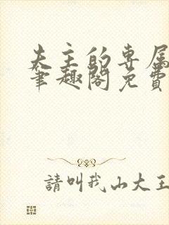 夫主的专属妻奴笔趣阁免费阅读