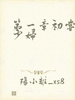 第一章初尝极品少妇