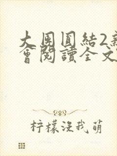 大团圆结2亲情会阅读全文