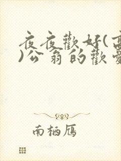 夜夜欢好(高h)公翁的欢爱h