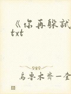 《你再躲试试》txt