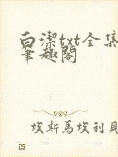 白洁txt全集笔趣阁