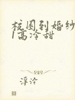 校园到婚纱1V1高冷甜