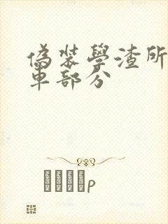 伪装学渣所有开车部分