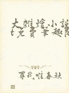 大杂烩小说txt免费笔趣阁