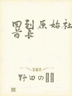 回到原始社会做酋长