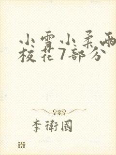 小雪小柔两个大校花7部分