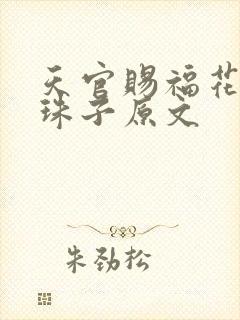 天官赐福花怜塞珠子原文