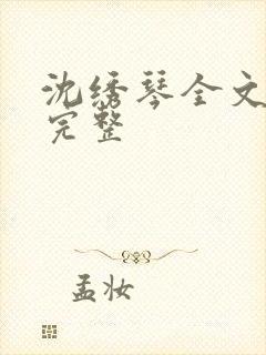 沈绣琴全文阅读完整