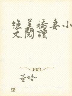 绝美娇妻小说全文阅读