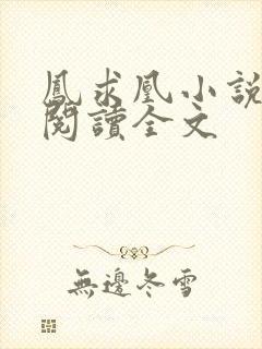 凤求凰小说免费阅读全文