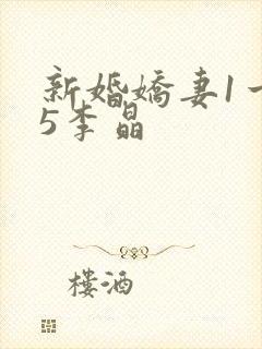 新婚娇妻1一25李晶