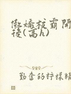 傲娇校霸开荤以后(高h)