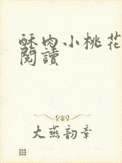 酥肉小桃花全文阅读