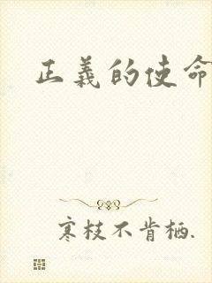 正义的使命最新