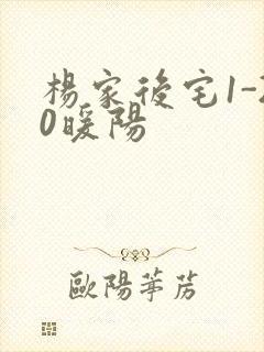 杨家后宅1-20暖阳