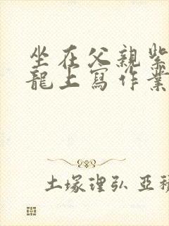 坐在父亲紫色大龙上写作业