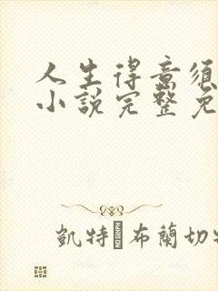 人生得意须纵欢小说完整免费阅读封面