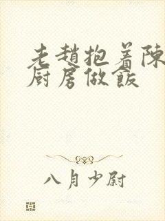 老赵抱着陈婷在厨房做饭