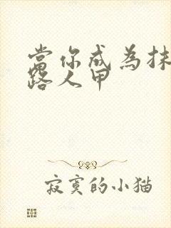 当你成为抹布文路人甲