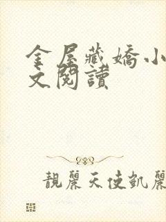 金屋藏娇小说全文阅读