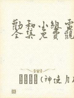 劝和小组电视剧全集免费观看