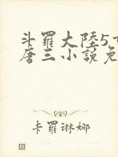 斗罗大陆5重生唐三小说免费阅读