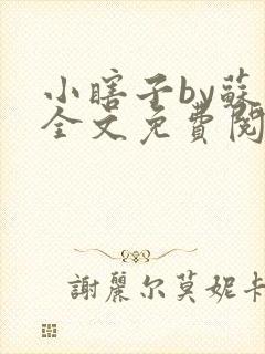 小瞎子by苏软全文免费阅读