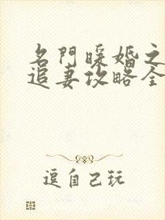 名门暖婚之权爷追妻攻略全文免费阅读