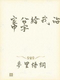家公给我治疗5中字