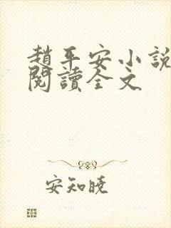 赵平安小说免费阅读全文