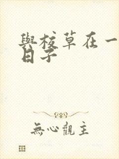 与校草在一起的日子