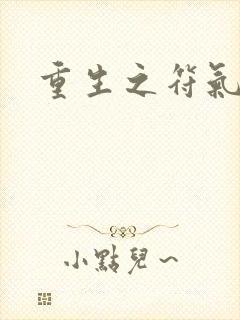 重生之符气冲天