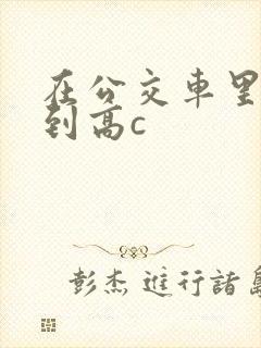 在公交车里c弄到高c