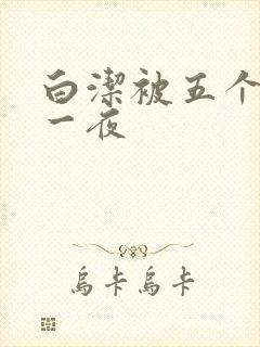 白洁被五个人玩一夜