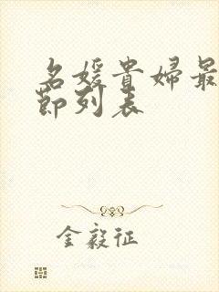 名媛贵妇最新章节列表