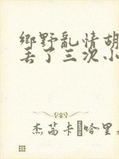 乡野乱情胡秀英丢了三次小说