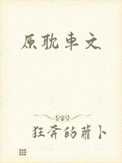 原耽车文