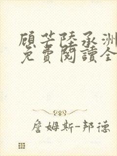 顾芒陆承洲小说免费阅读全文免费阅读下载