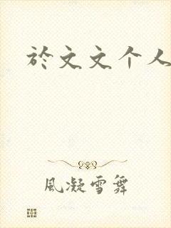 于文文个人简历