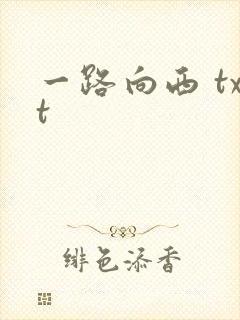 一路向西 txt
