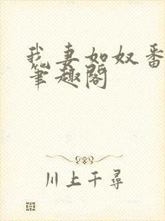 我妻如奴番外篇笔趣阁