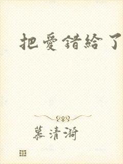 把爱错给了你