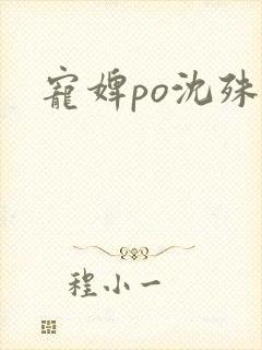 宠婢po沈殊辞封面