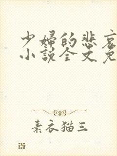 少妇的悲哀榆木小说全文免费阅读笔趣阁下载