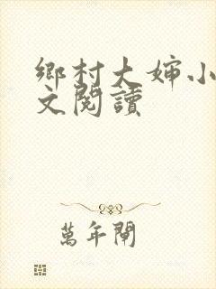 乡村大婶小说全文阅读封面