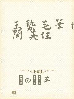 玉势 毛笔 撑开 夹住