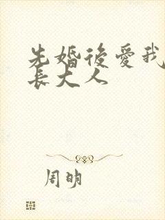 先婚后爱我的市长大人